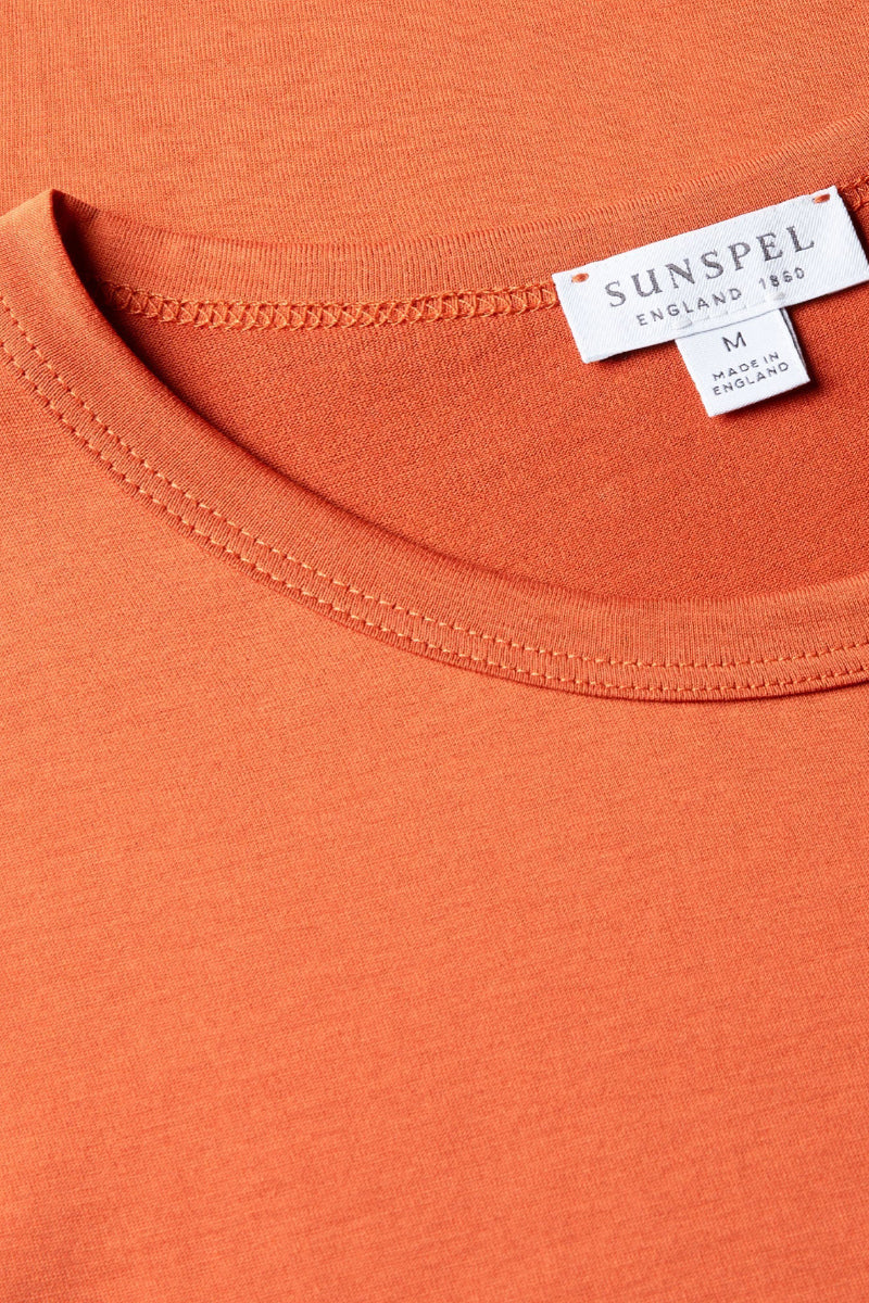 Sunspel Supima Cotton Classic Tee - Copper