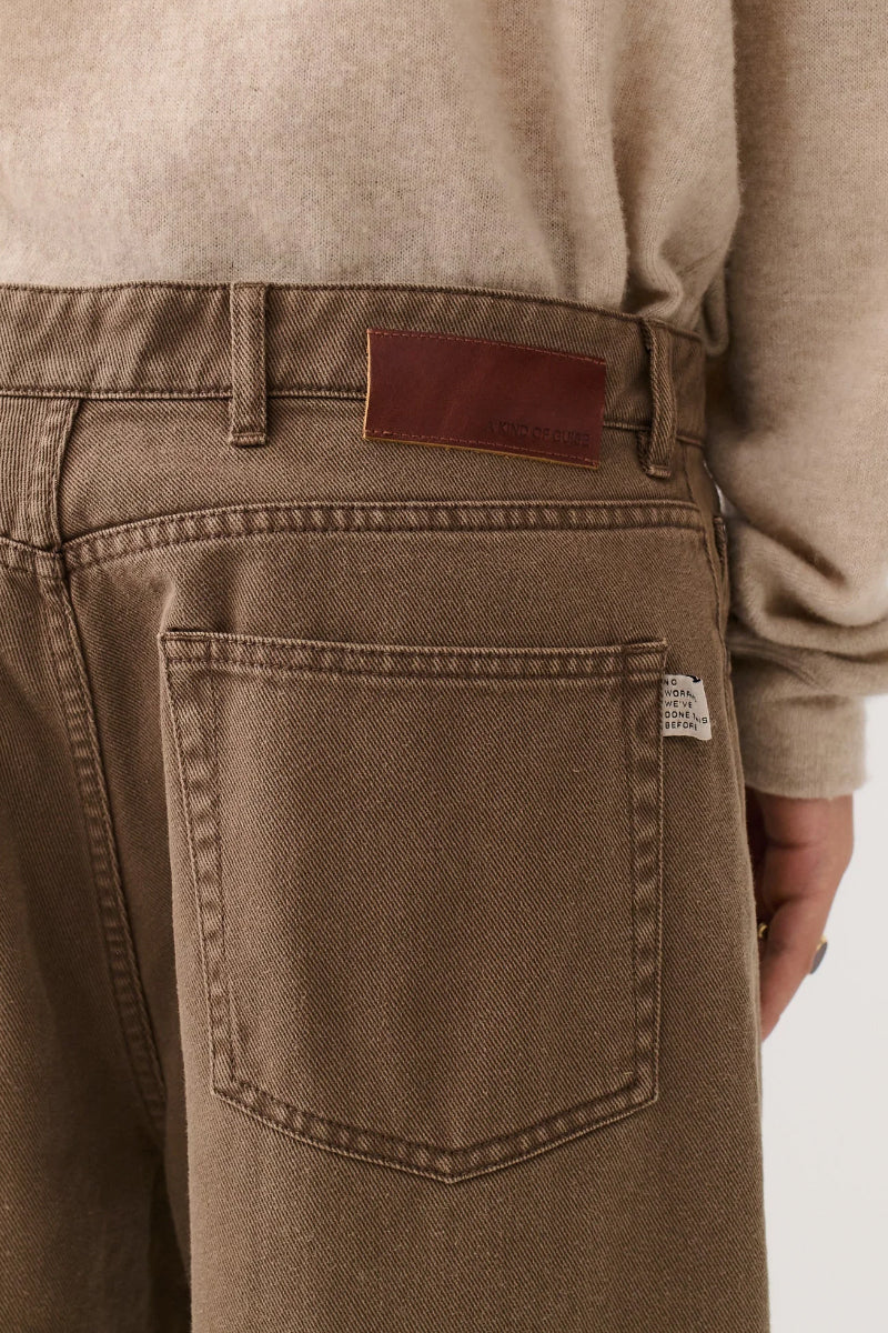 Terek Jean - Washed Brown Twill