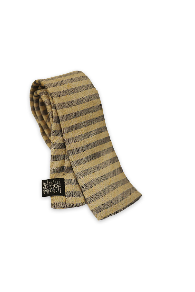 Breton Tie - Navy/Sand