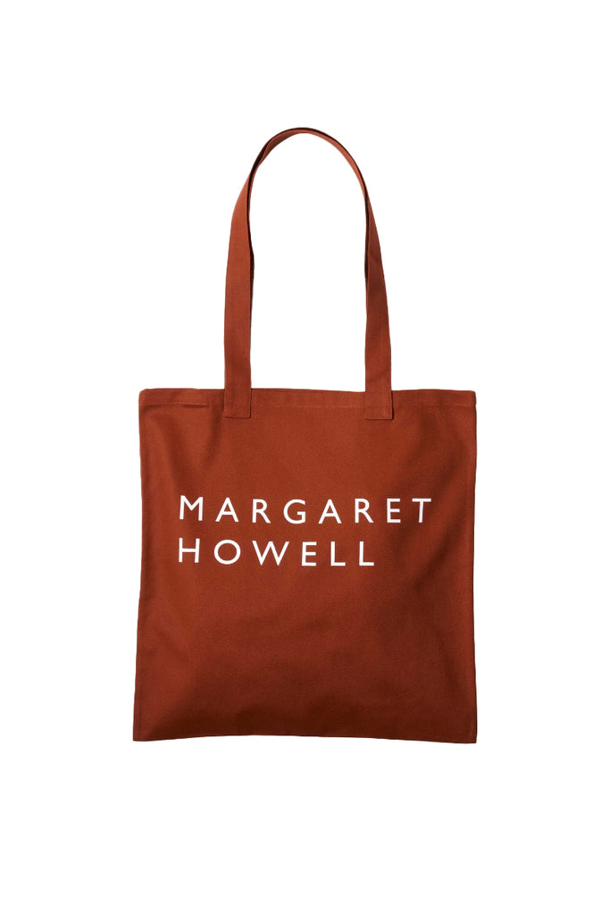 Margaret Howell Logo Bag Cotton Drill - Sienna