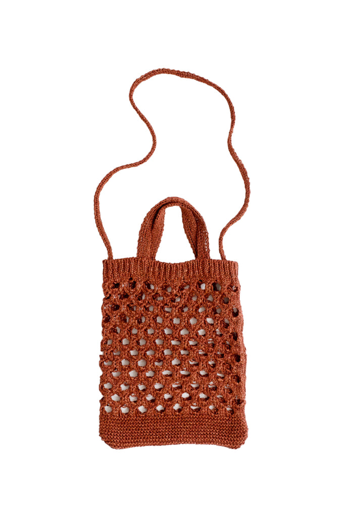 Neeru Crochet Net Bag - Red Onion