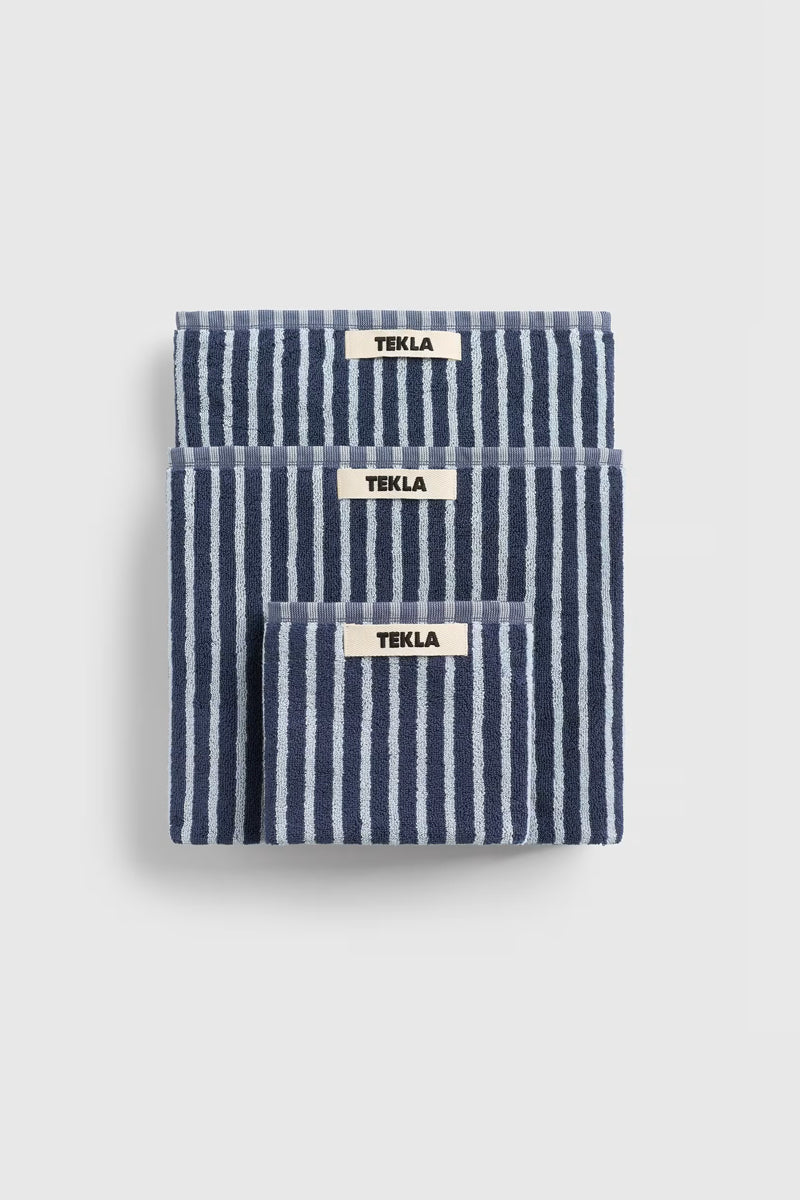 Tekla Terry Towel - River Stripes