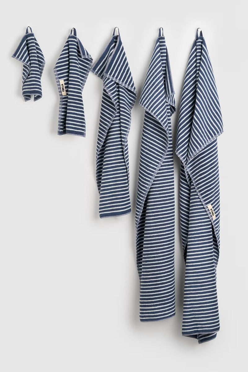 Tekla Terry Towel - River Stripes