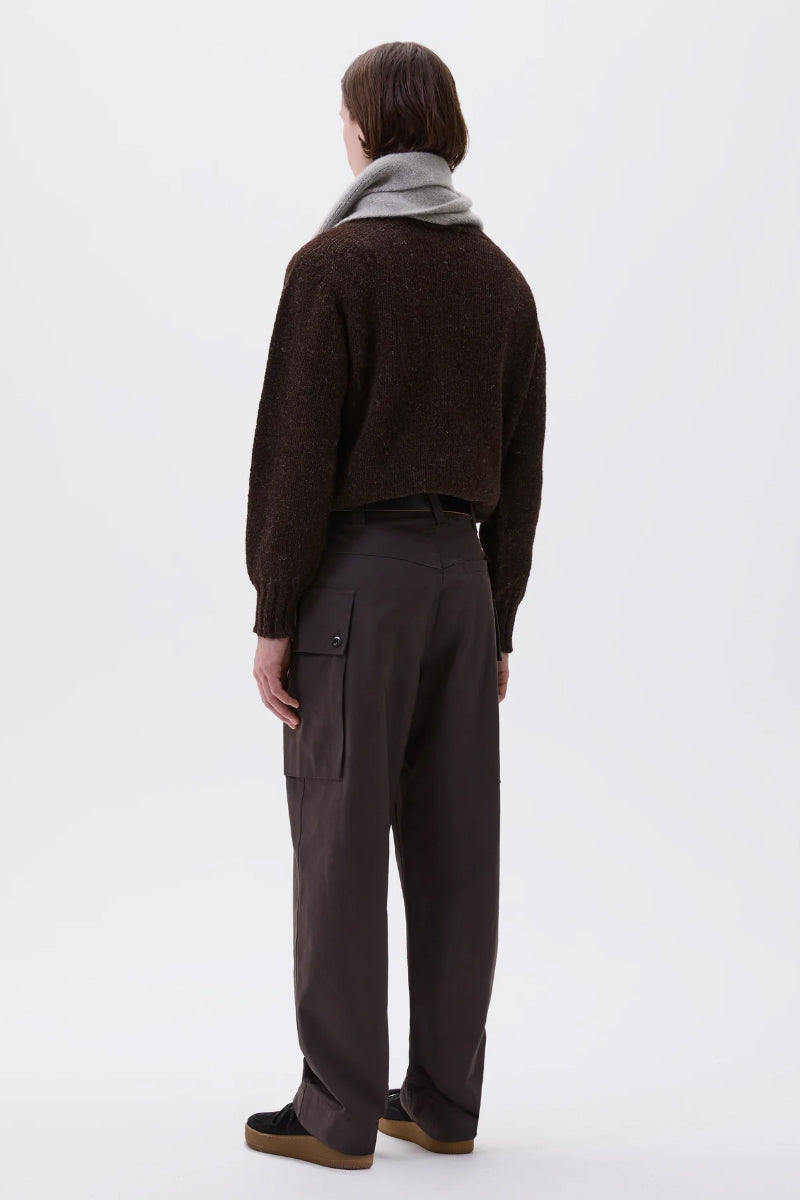 MHL Cargo Pocket Trouser Cotton Drill - Ebony