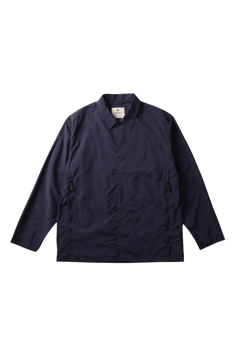Nylon Tussah Utility Storage Shirt - Dark Navy