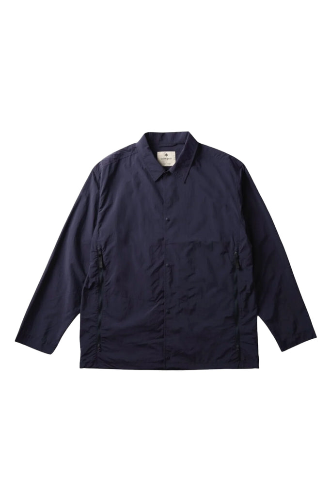 Nylon Tussah Utility Storage Shirt - Dark Navy