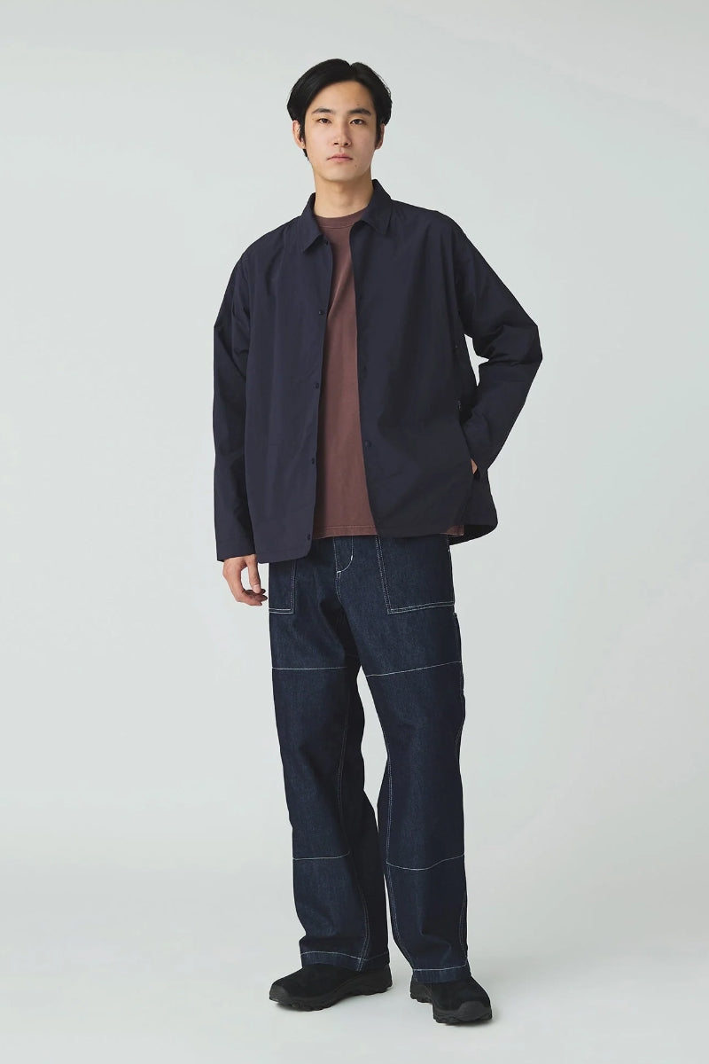 Nylon Tussah Utility Storage Shirt - Dark Navy