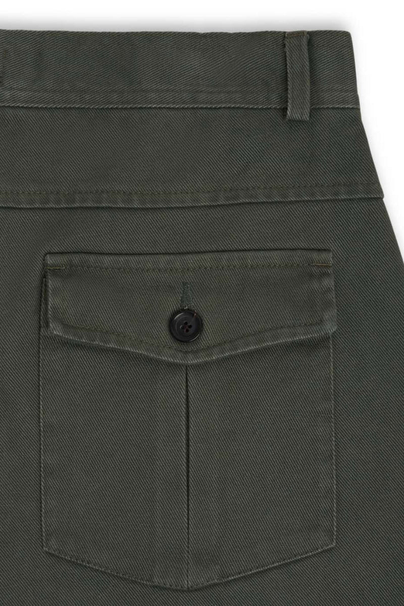 Utility Twill Straight Leg Trouser - Hester Green