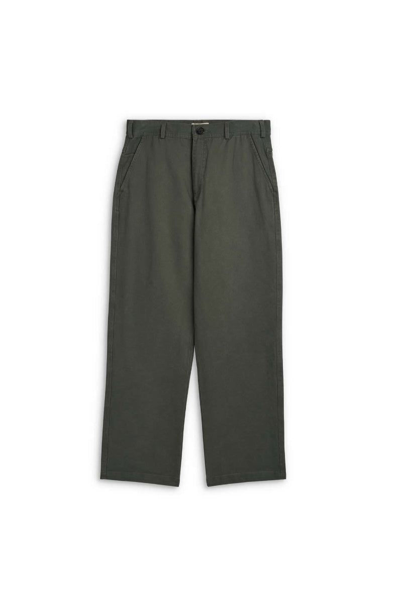 Utility Twill Straight Leg Trouser - Hester Green