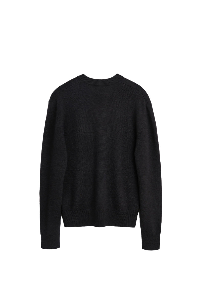 Moon Merino V Neck - Brown