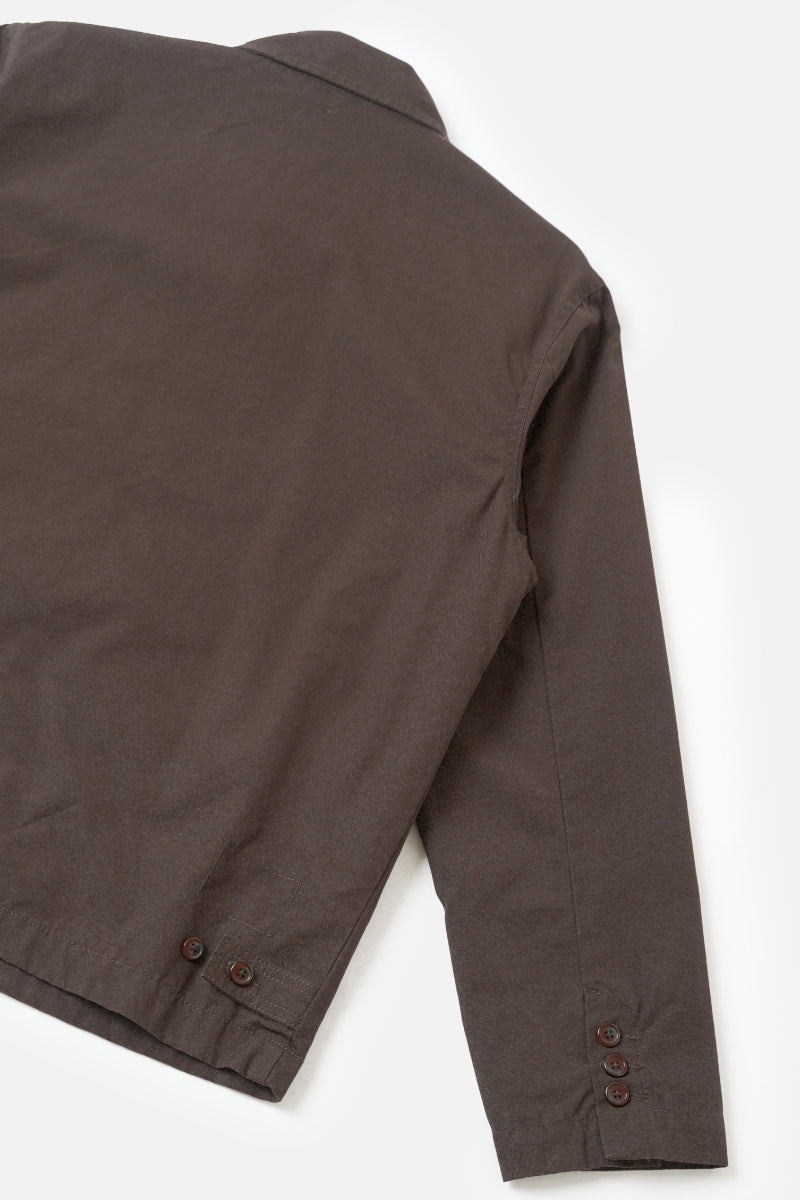 Micro Canvas Warmus Jacket - Brown