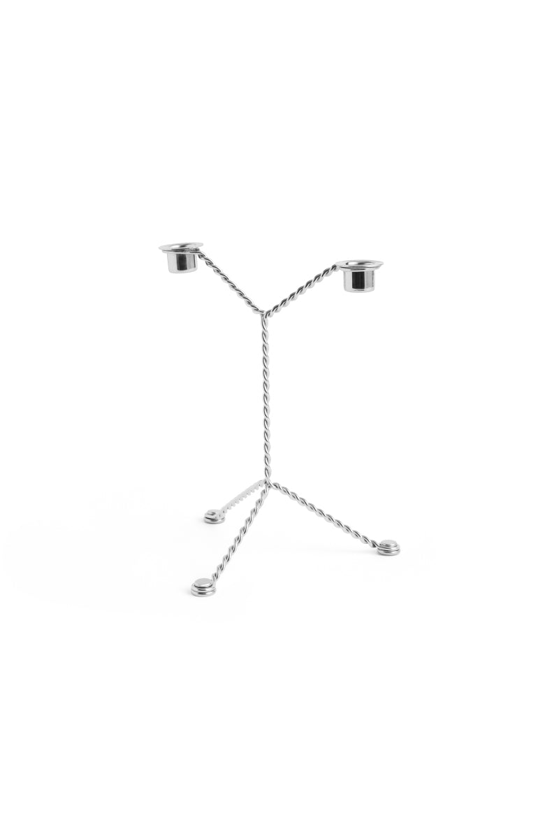 Wire Candleholder - Mirror