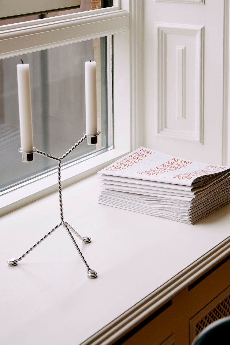 Wire Candleholder - Mirror