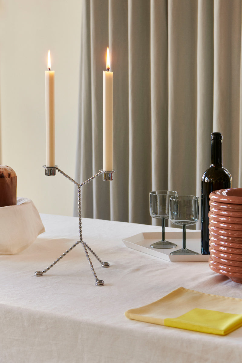 Wire Candleholder - Mirror