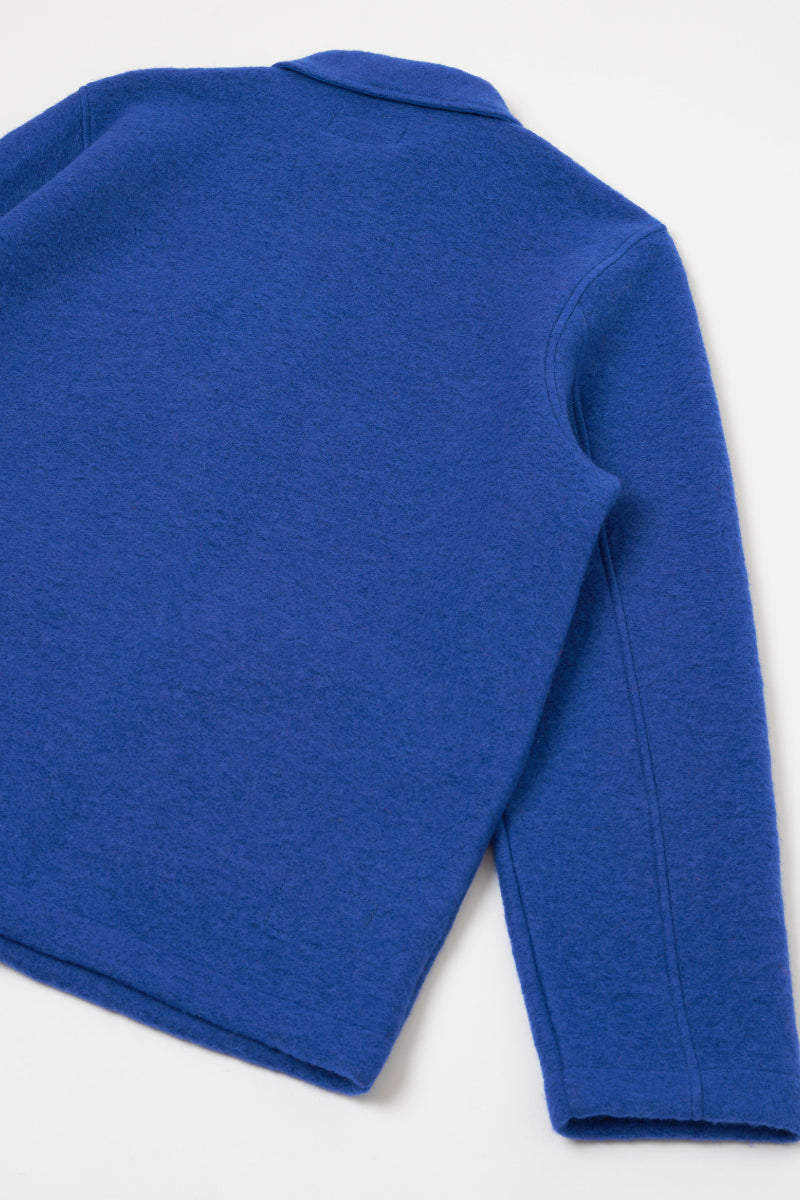 Wool Fleece Field Jacket - Blue