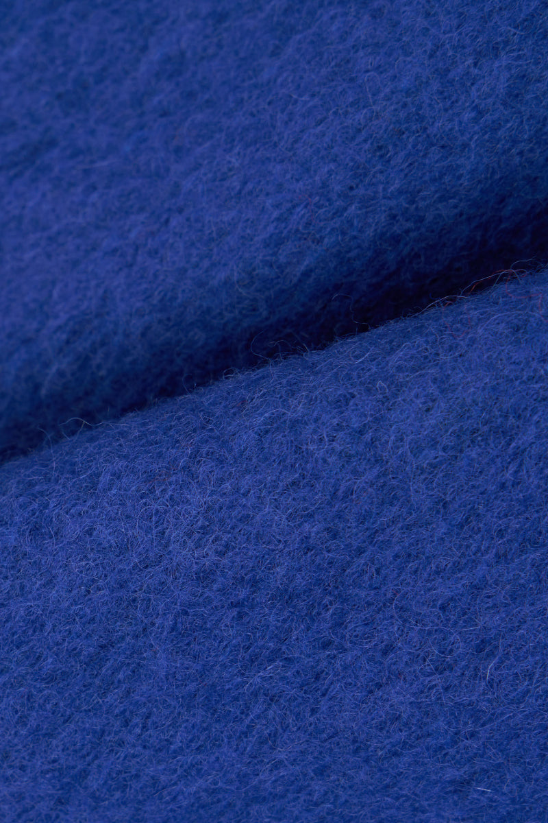 Wool Fleece Field Jacket - Blue