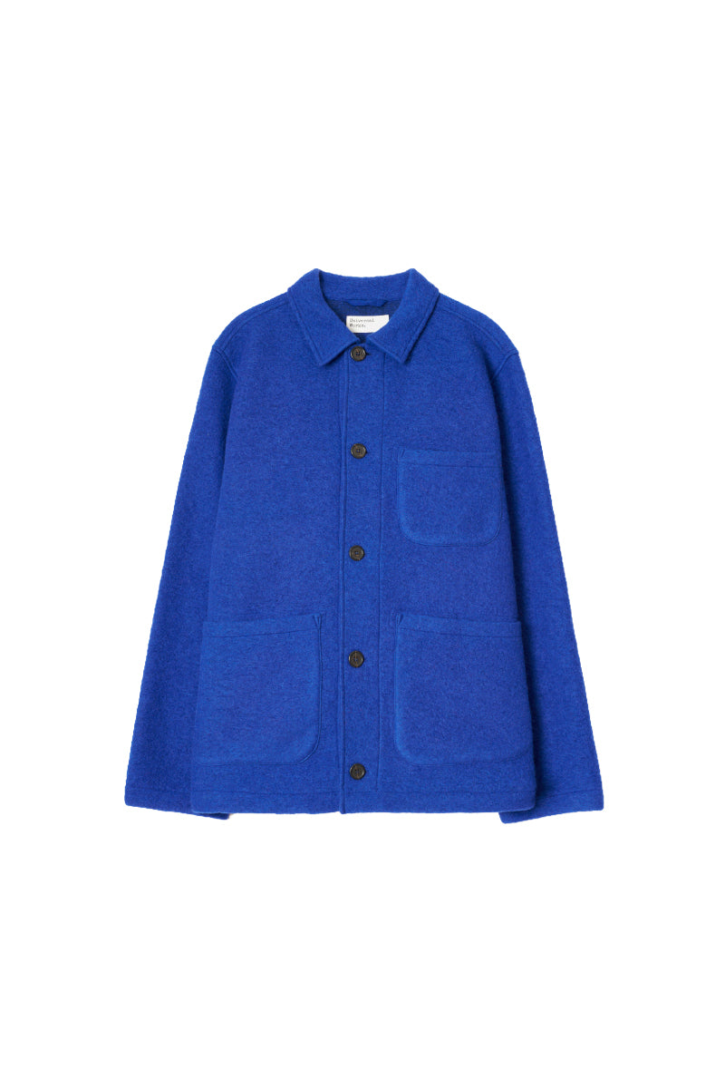 Wool Fleece Field Jacket - Blue
