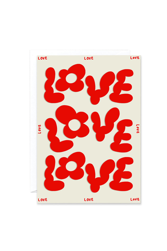 Love Love Love by Micke Lindebergh - Greeting Card