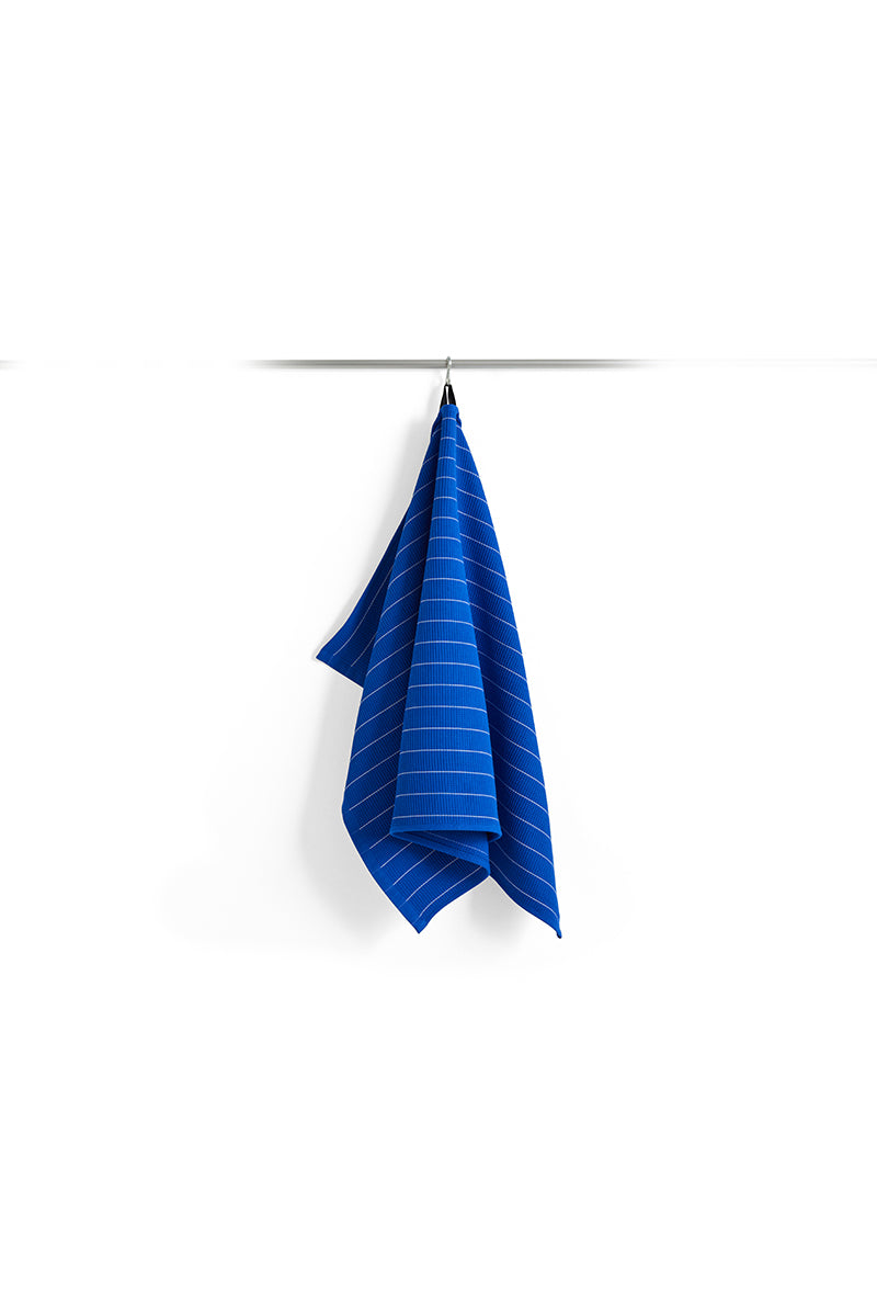 Canteen Tea Towel - Blue Pinstripe