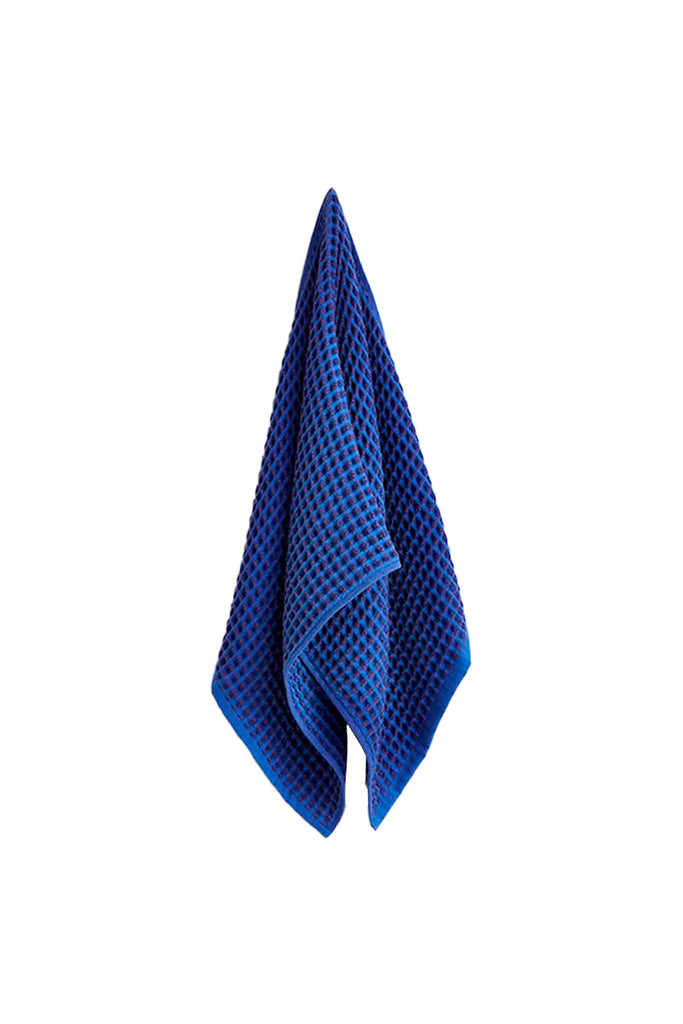 Waffle Hand Towel 50x100cm - Vibrant Blue