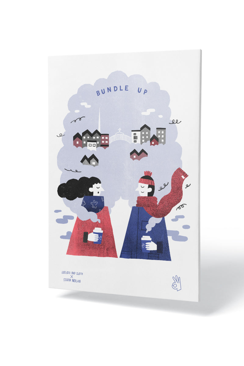 Indigo & Cloth x Conor Nolan - Bundle Up Print (A3)