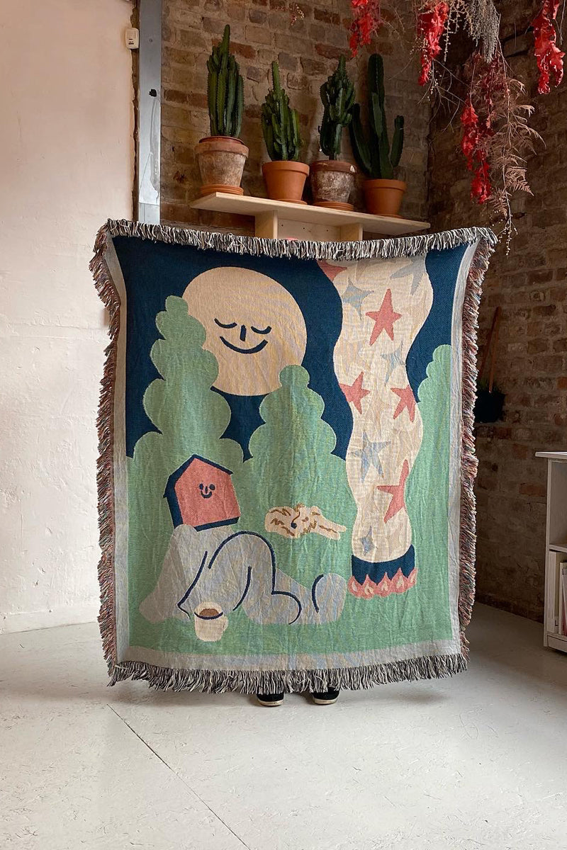 Happy Home - Woven Blanket (50 x 60 inches)