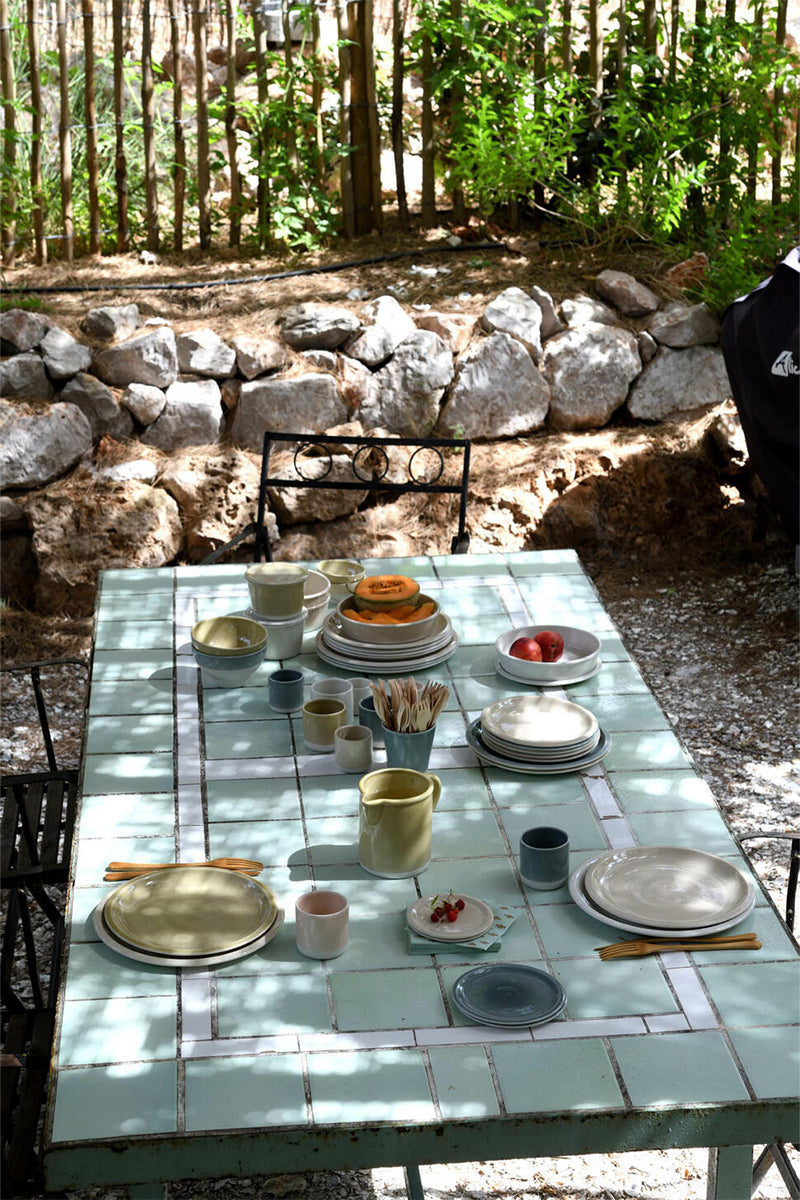 Cantine Plate L - Craie
