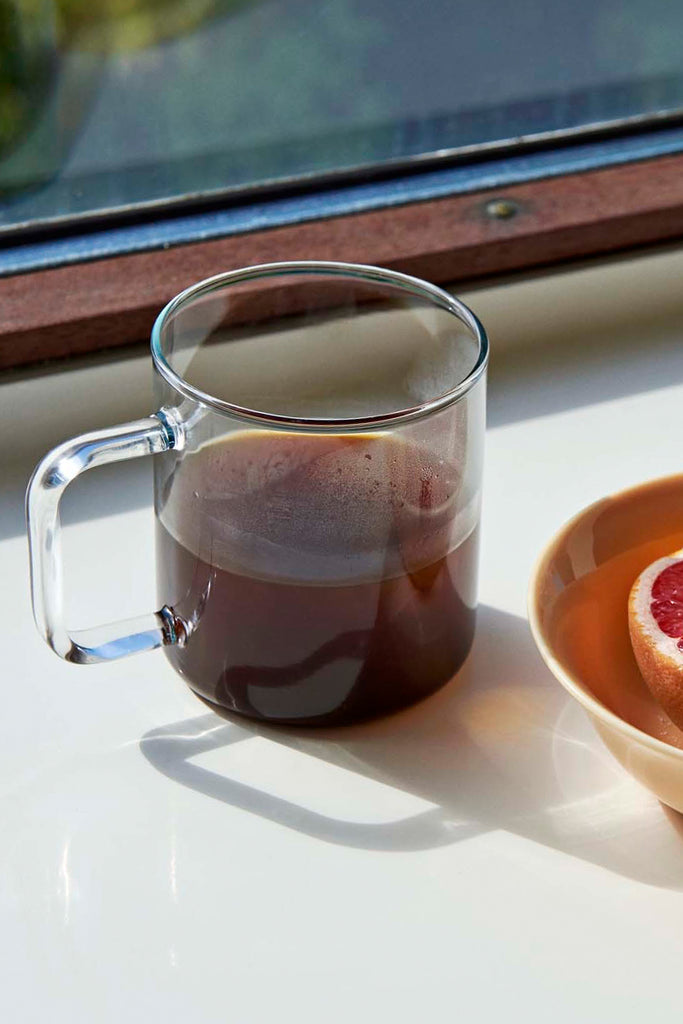 Glass Coffee Mug - Clear (300ml)