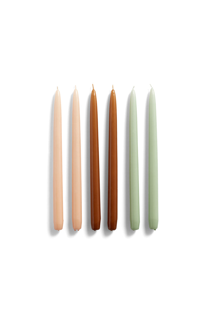 Candle Conical (Set of 6) - Peach Caramel Mint