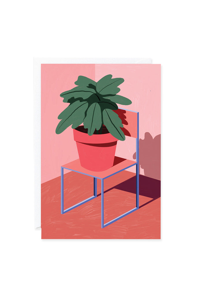 Plant & Chair by Ana Popescu - Greeting Card